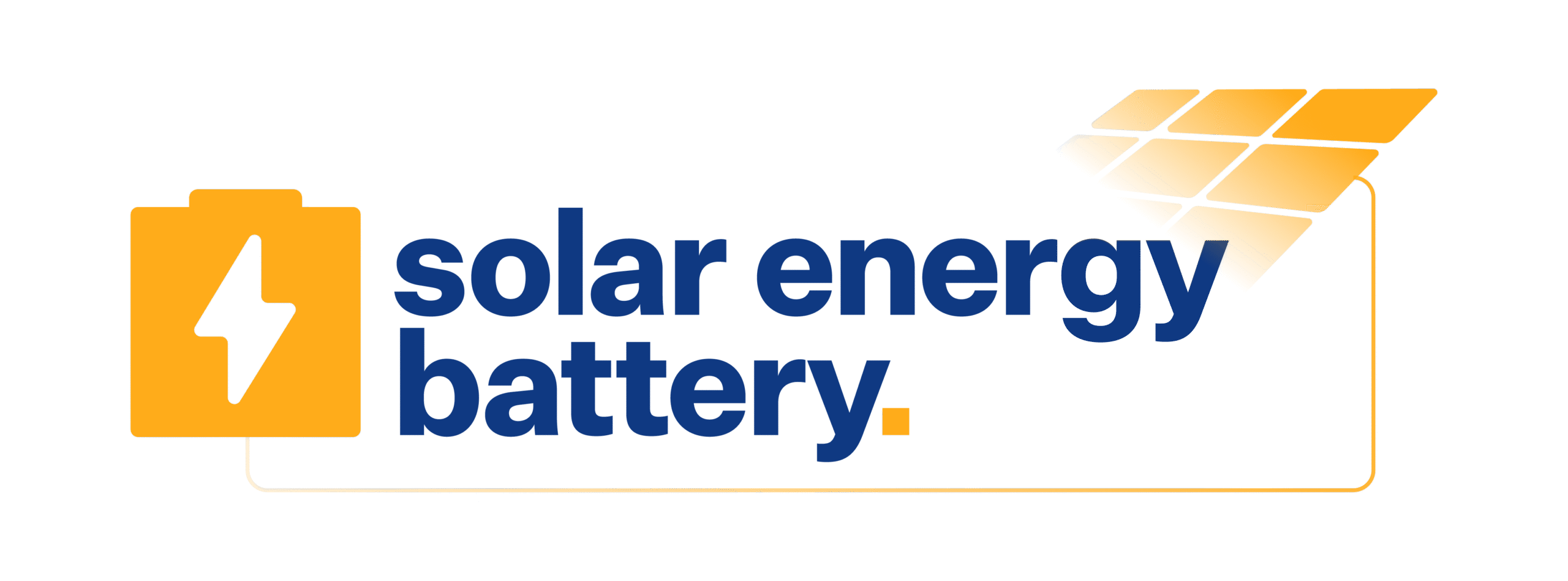 solar energy battery logo