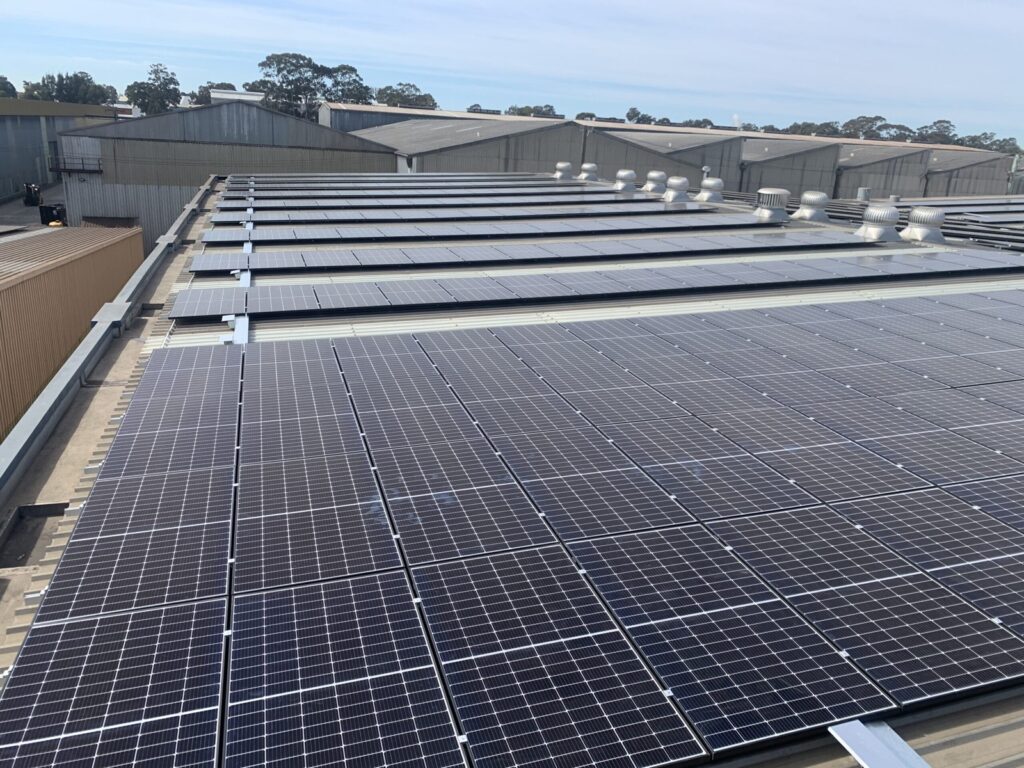 Large commercial rooftop solar system, South-West Sydney