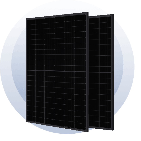 All-black solar panels with black frames